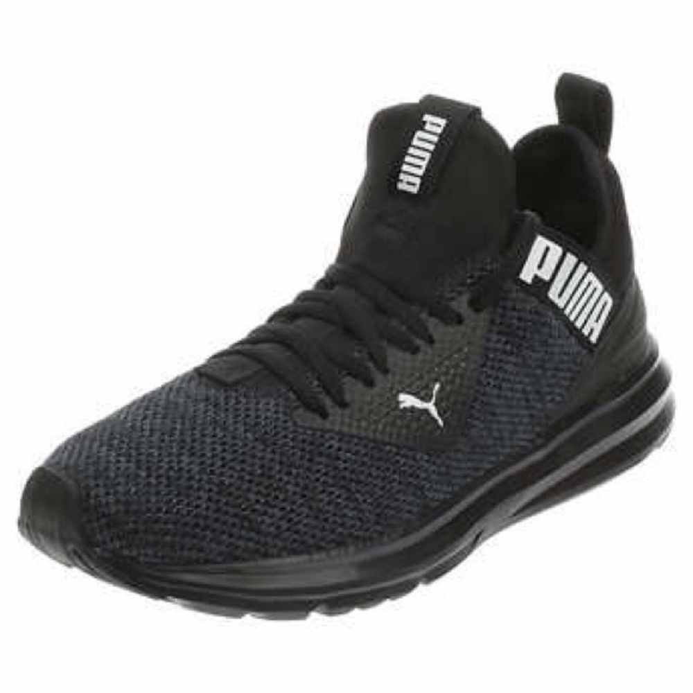 NEW Puma Men Enzo Beta Woven shoes SNEAKER BLACK HEATHERED NIB - Picture 4 of 6